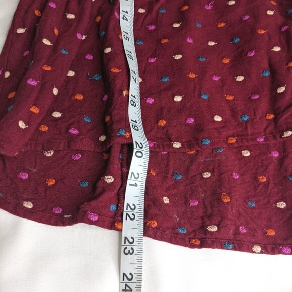 Anthropologie MaEve Embroidered Dot Blouse - Picture 9 of 11